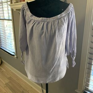 BCBG off the shoulder blouse